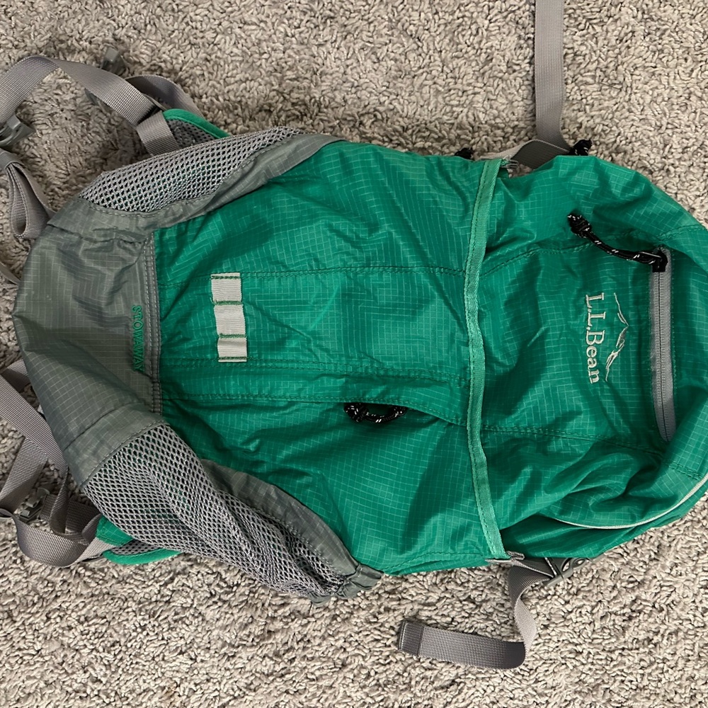 LL Bean Green Backpack